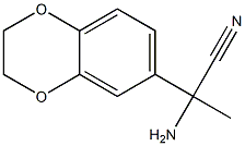 2-amino-2-(2,3-dihydro-1,4-benzodioxin-6-yl)propanenitrile Struktur