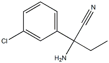 2-amino-2-(3-chlorophenyl)butanenitrile Struktur