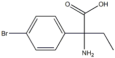 2-amino-2-(4-bromophenyl)butanoic acid Struktur