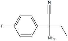 2-amino-2-(4-fluorophenyl)butanenitrile Struktur