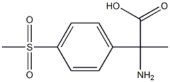 2-amino-2-[4-(methylsulfonyl)phenyl]propanoic acid Struktur