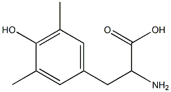 2-amino-3-(4-hydroxy-3,5-dimethylphenyl)propanoic acid Struktur