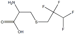 2-amino-3-[(2,2,3,3-tetrafluoropropyl)sulfanyl]propanoic acid Struktur