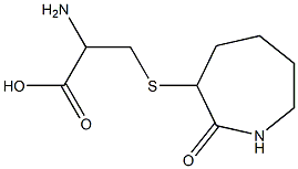 2-amino-3-[(2-oxoazepan-3-yl)sulfanyl]propanoic acid Struktur