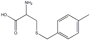 2-amino-3-[(4-methylbenzyl)thio]propanoic acid Struktur