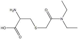 2-amino-3-{[2-(diethylamino)-2-oxoethyl]thio}propanoic acid Struktur