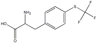 2-amino-3-{4-[(trifluoromethyl)thio]phenyl}propanoic acid Struktur