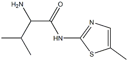 2-amino-3-methyl-N-(5-methyl-1,3-thiazol-2-yl)butanamide Struktur