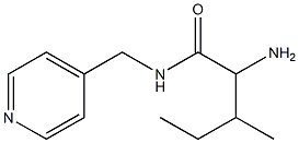 2-amino-3-methyl-N-(pyridin-4-ylmethyl)pentanamide Struktur