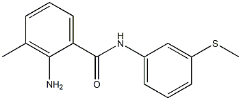 2-amino-3-methyl-N-[3-(methylsulfanyl)phenyl]benzamide Struktur