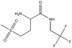 2-amino-4-(methylsulfonyl)-N-(2,2,2-trifluoroethyl)butanamide Struktur