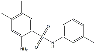 2-amino-4,5-dimethyl-N-(3-methylphenyl)benzene-1-sulfonamide Struktur