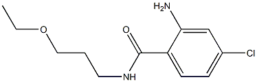 2-amino-4-chloro-N-(3-ethoxypropyl)benzamide Struktur