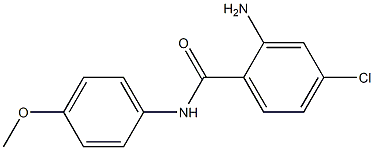 2-amino-4-chloro-N-(4-methoxyphenyl)benzamide Struktur