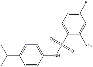 2-amino-4-fluoro-N-[4-(propan-2-yl)phenyl]benzene-1-sulfonamide Struktur