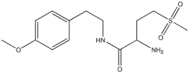 2-amino-4-methanesulfonyl-N-[2-(4-methoxyphenyl)ethyl]butanamide Struktur