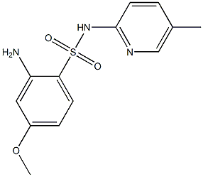 2-amino-4-methoxy-N-(5-methylpyridin-2-yl)benzene-1-sulfonamide Struktur