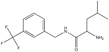 2-amino-4-methyl-N-[3-(trifluoromethyl)benzyl]pentanamide Struktur