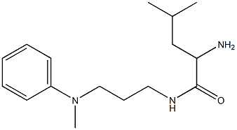 2-amino-4-methyl-N-{3-[methyl(phenyl)amino]propyl}pentanamide Struktur