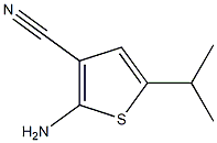 2-amino-5-(propan-2-yl)thiophene-3-carbonitrile Struktur