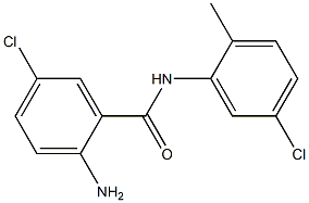 2-amino-5-chloro-N-(5-chloro-2-methylphenyl)benzamide Struktur