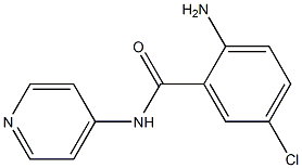 2-amino-5-chloro-N-pyridin-4-ylbenzamide Struktur