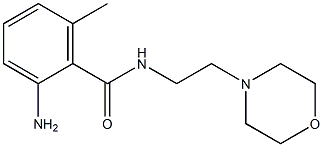 2-amino-6-methyl-N-(2-morpholin-4-ylethyl)benzamide Struktur