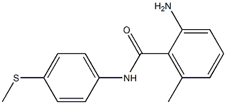 2-amino-6-methyl-N-[4-(methylsulfanyl)phenyl]benzamide Struktur