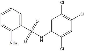 2-amino-N-(2,4,5-trichlorophenyl)benzene-1-sulfonamide Struktur