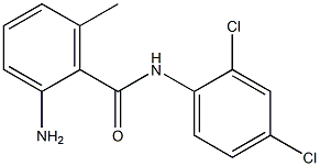 2-amino-N-(2,4-dichlorophenyl)-6-methylbenzamide Struktur