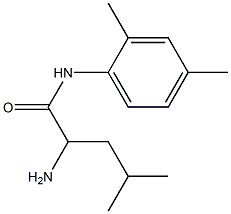 2-amino-N-(2,4-dimethylphenyl)-4-methylpentanamide Struktur