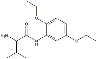 2-amino-N-(2,5-diethoxyphenyl)-3-methylbutanamide Struktur