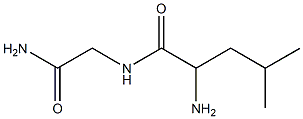 2-amino-N-(2-amino-2-oxoethyl)-4-methylpentanamide Struktur