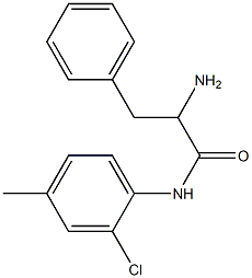 2-amino-N-(2-chloro-4-methylphenyl)-3-phenylpropanamide Struktur