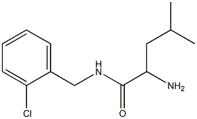 2-amino-N-(2-chlorobenzyl)-4-methylpentanamide Struktur