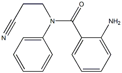 2-amino-N-(2-cyanoethyl)-N-phenylbenzamide Struktur