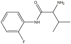 2-amino-N-(2-fluorophenyl)-3-methylbutanamide Struktur