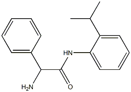 2-amino-N-(2-isopropylphenyl)-2-phenylacetamide Struktur