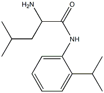 2-amino-N-(2-isopropylphenyl)-4-methylpentanamide Struktur