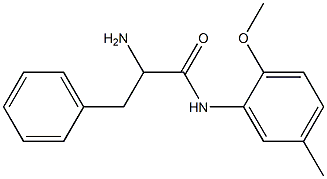 2-amino-N-(2-methoxy-5-methylphenyl)-3-phenylpropanamide Struktur