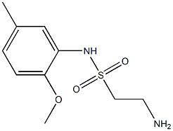 2-amino-N-(2-methoxy-5-methylphenyl)ethane-1-sulfonamide Struktur