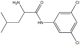 2-amino-N-(3,5-dichlorophenyl)-4-methylpentanamide Struktur