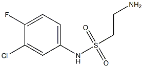 2-amino-N-(3-chloro-4-fluorophenyl)ethane-1-sulfonamide Struktur