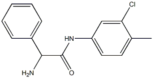 2-amino-N-(3-chloro-4-methylphenyl)-2-phenylacetamide Struktur