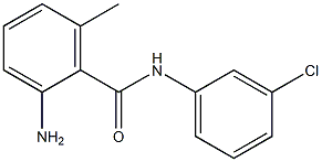 2-amino-N-(3-chlorophenyl)-6-methylbenzamide Struktur