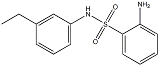 2-amino-N-(3-ethylphenyl)benzenesulfonamide Struktur