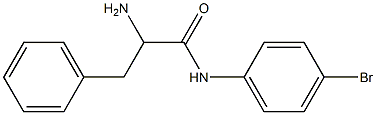 2-amino-N-(4-bromophenyl)-3-phenylpropanamide Struktur