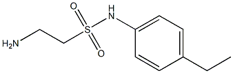 2-amino-N-(4-ethylphenyl)ethanesulfonamide Struktur