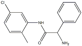 2-amino-N-(5-chloro-2-methylphenyl)-2-phenylacetamide Struktur