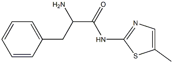 2-amino-N-(5-methyl-1,3-thiazol-2-yl)-3-phenylpropanamide Struktur